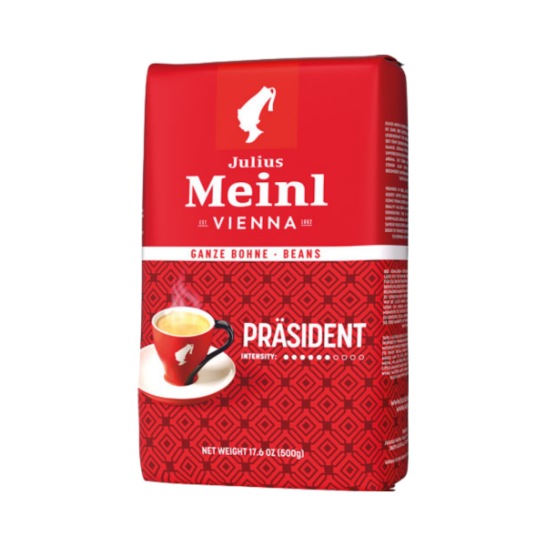 Julius Meinl Präsident, Ganze Bohne, 500 Gramm Packung